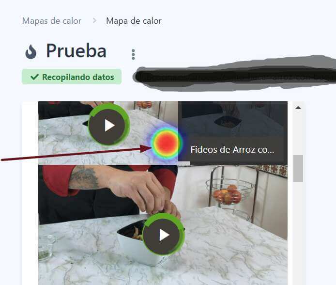 mapa de calor overtracking