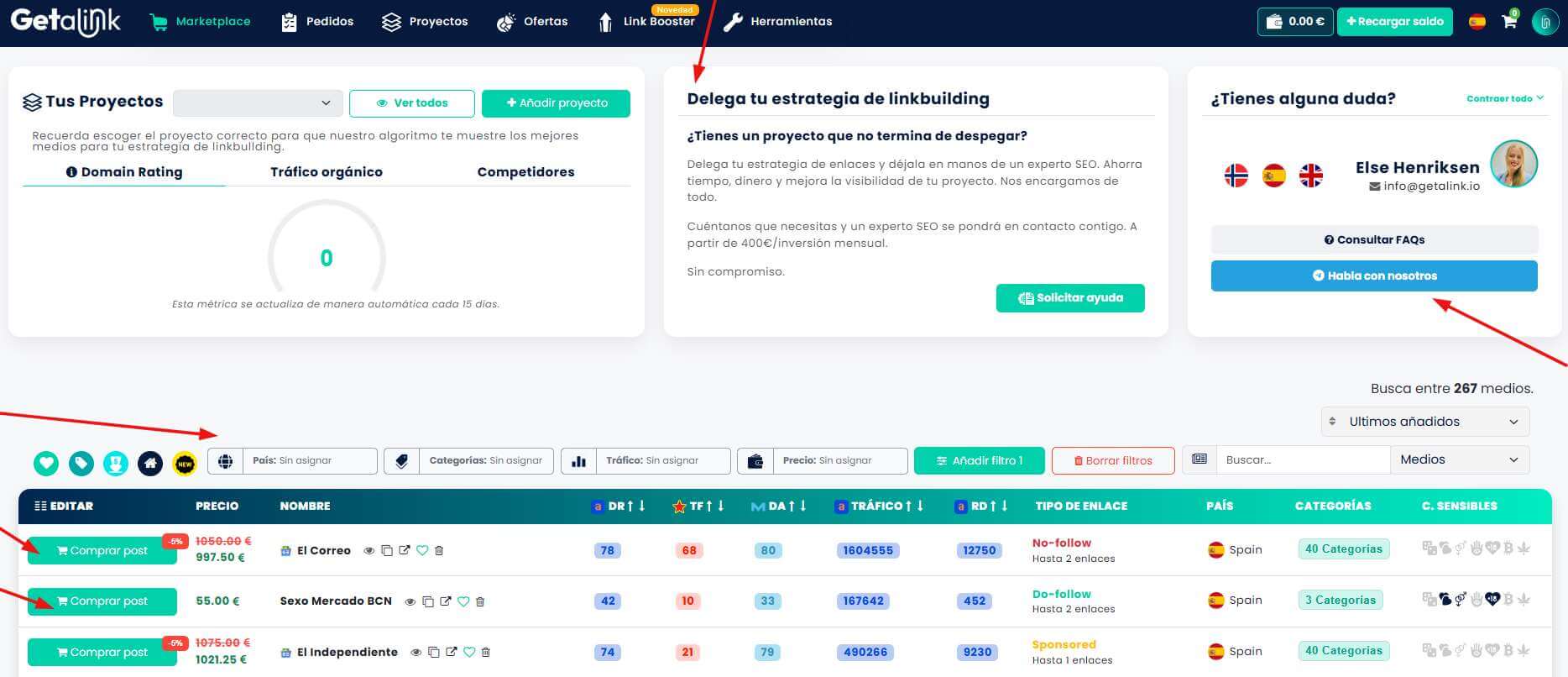 Marketplace de Link Building